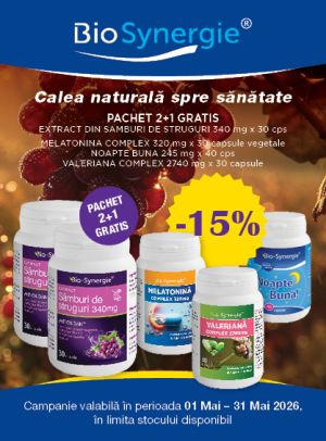 Bio Synergie 15% Reducere Mai