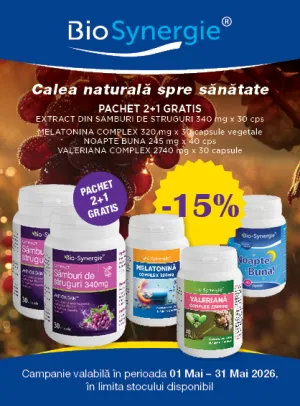 Bio Synergie 15% Reducere Mai