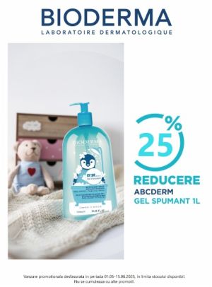 Bioderma ABCDerm 25% Reducere Mai