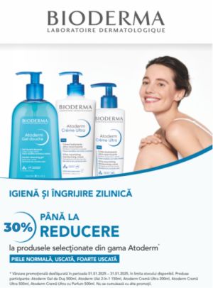 Bioderma Atoderm Pana la 30% Reducere Ianuarie 