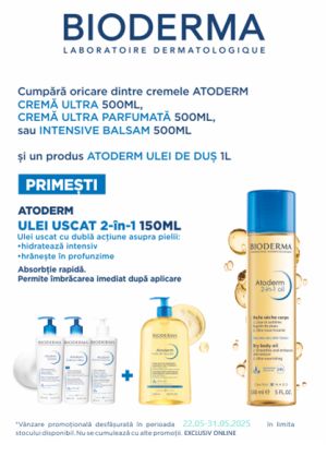Bioderma Atoderm Produs Bonus Mai EXCLUSIV ONLINE