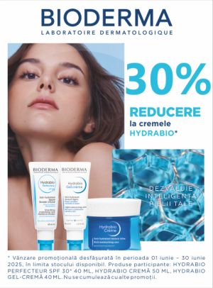 Bioderma Hydrabio 30% Reducere Iunie