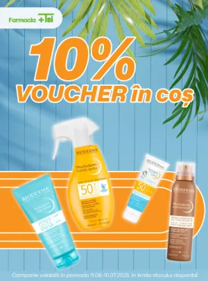 Bioderma Photoderm 10% Voucher extra in cos Iunie-Iulie