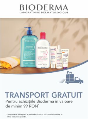 Bioderma Transport Gratuit Februarie