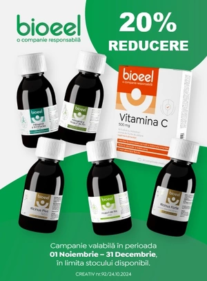 Bioeel 20% Reducere Noiembrie-Decembrie