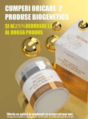 Biogenetics 1+25% Reducere la al 2-lea Aprilie