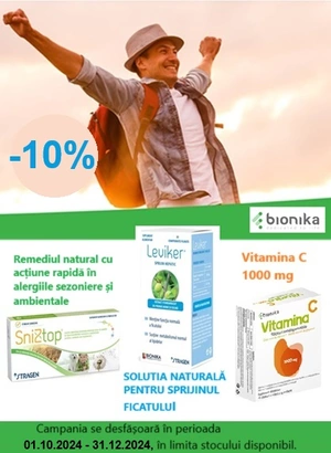 Bionika 10% Reducere Octombrie-Decembrie