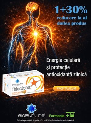 Biosunline Thioalpha Alfa Lipoic 1+30% Reducere La Al Doilea Aprilie-Mai