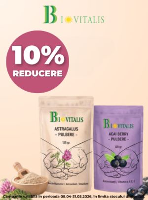 Biovitalis 10% Reducere Aprilie-Mai