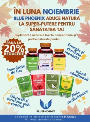 Blue Pheonix Pana la 20% Reducere Noiembrie-Decembrie