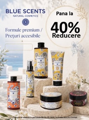 Blue Scents Pana la 40% Reducere Mai
