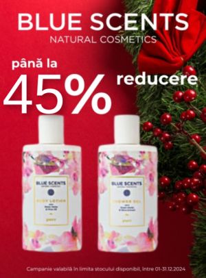 Blue Scents Pana la 45% Reducere Decembrie