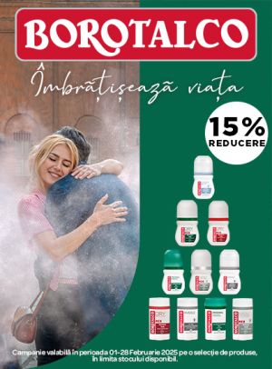 Borotalco 15% Reducere Februarie