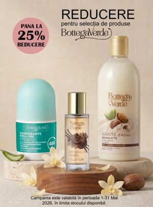 Bottega Verde Pana La 25% Reducere Mai