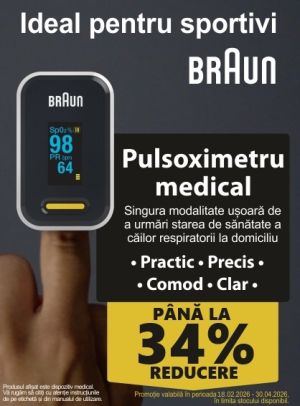 Braun Pana la 34% Reducere Februarie-Aprilie