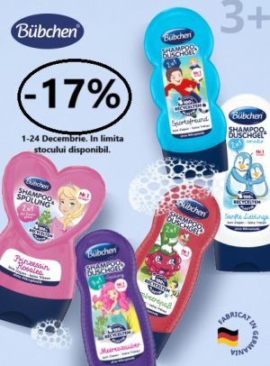 Bubchen 17% Reducere Decembrie