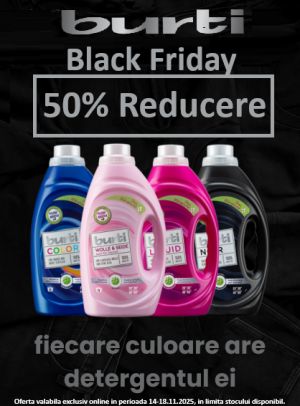 Burti 50% Reducere Black Friday 2025 - Exclusiv Online