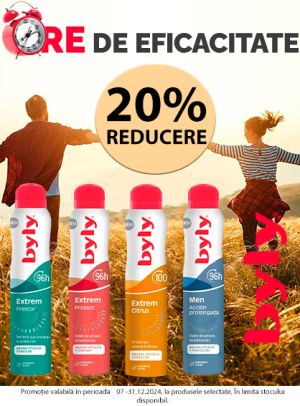 Byly 20% Reducere Decembrie 