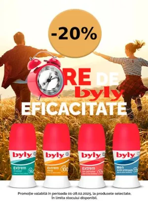 Byly 20% Reducere Februarie 