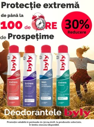 Byly 30% Reducere Aprilie