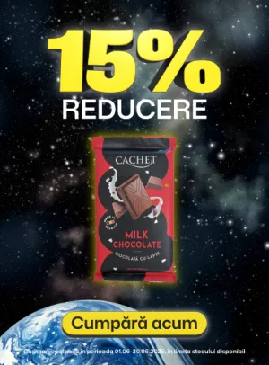Cachet 15% Reducere Zorii Reducerilor