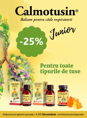 Calmotusin 25% Reducere Decembrie