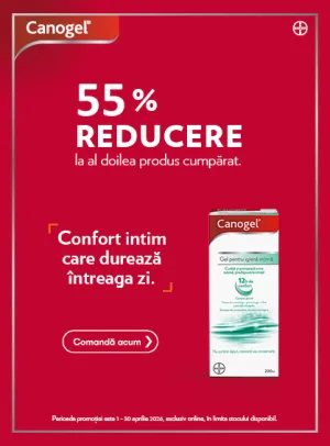 Canogel 1+55% Reducere la al doilea Aprilie