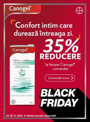 Canogel 35% Reducere Black Friday 2025