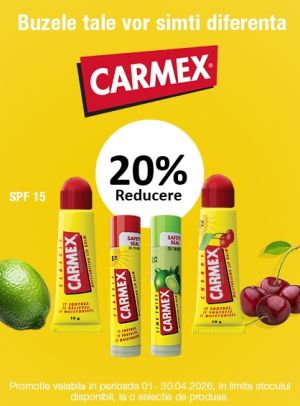 Carmex 20% Reducere Aprilie