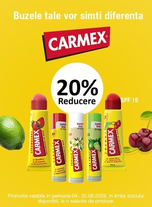 Carmex 20% Reducere Iunie