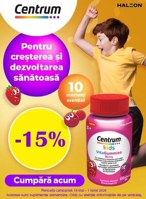 Centrum 15% Reducere Ziua Copilului