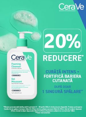 CeraVe 20% Reducere Aprilie