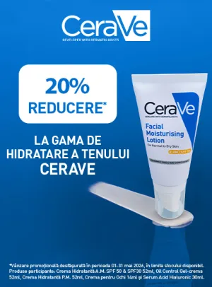 CeraVe SPF 20% Reducere Mai