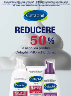 Cetaphil 1+50% Reducere La Al Doilea Produs Mai