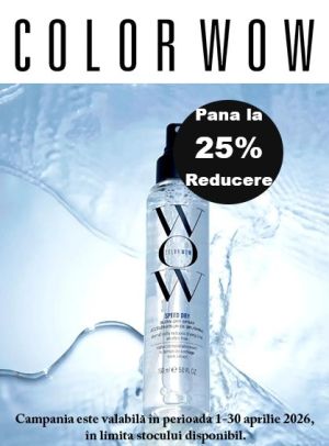 Color Wow Pana la 25% Reducere Aprilie