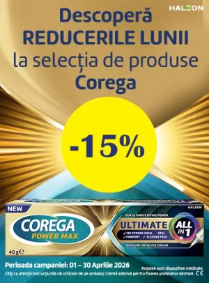 Corega 15% Reducere Aprilie-Mai