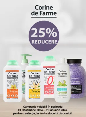 Corine de Farme 25% Reducere Decembrie-Ianuarie