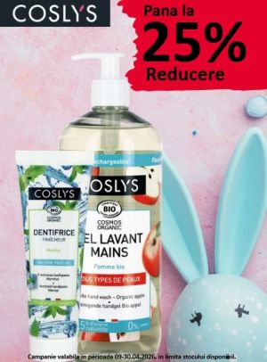 Coslys Pana la 25% Reducere Aprilie