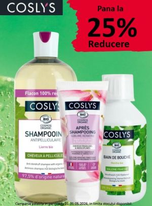 Coslys Pana la 25% Reducere Mai
