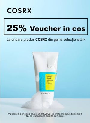 Cosrx 25% Voucher in cos Aprilie