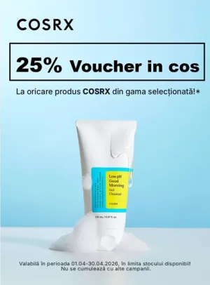 Cosrx 25% Voucher in cos Aprilie