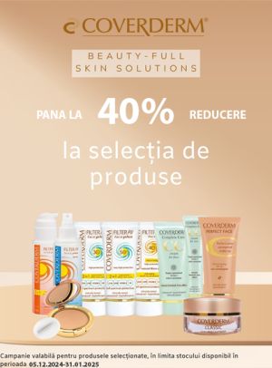 Coverderm Pana La 40% Reducere Decembrie - Ianuarie