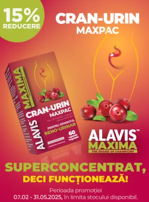 Cran-Urin 15% Reducere Februarie-Mai