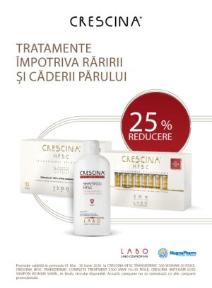Crescina 25% Reducere Mai-Iunie