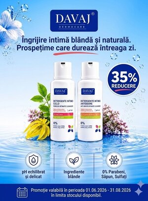 Davaj Dermocare 35% Reducere Iunie-August Exclusiv Online