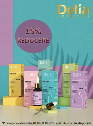 Delia Cosmetics 15% Reducere Iulie
