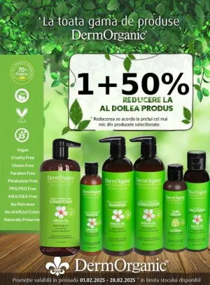 Dermorganic 1+50% Reducere la al 2-lea Februarie