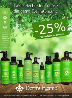 Dermorganic 25% Reducere Mai