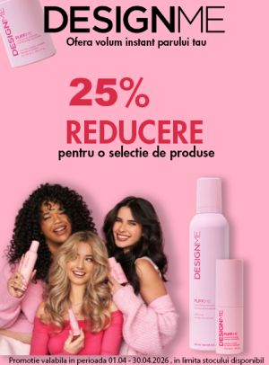 Design.ME 25% Reducere Aprilie