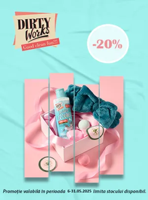 Dirty Works 20% Reducere Mai